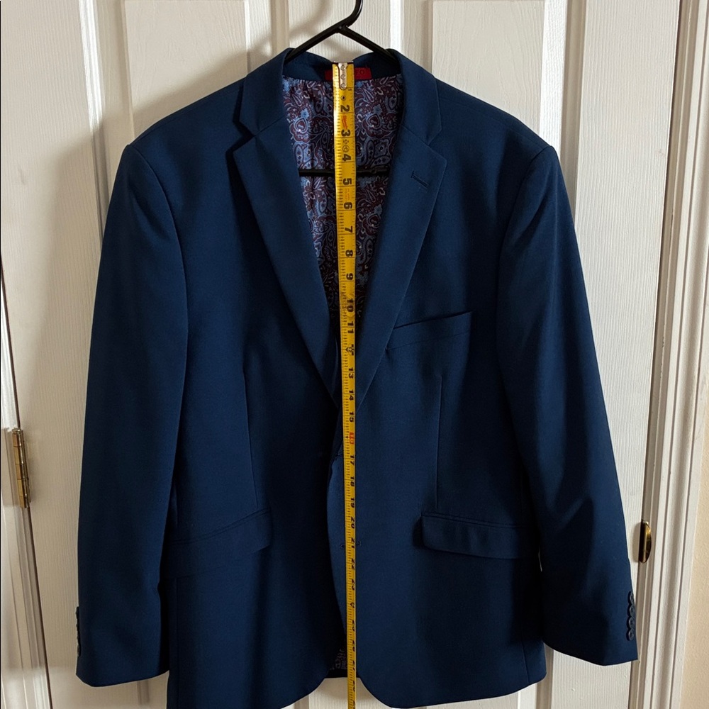 Adolfo Dark Blue Men's Blazer - Picture 4 of 9